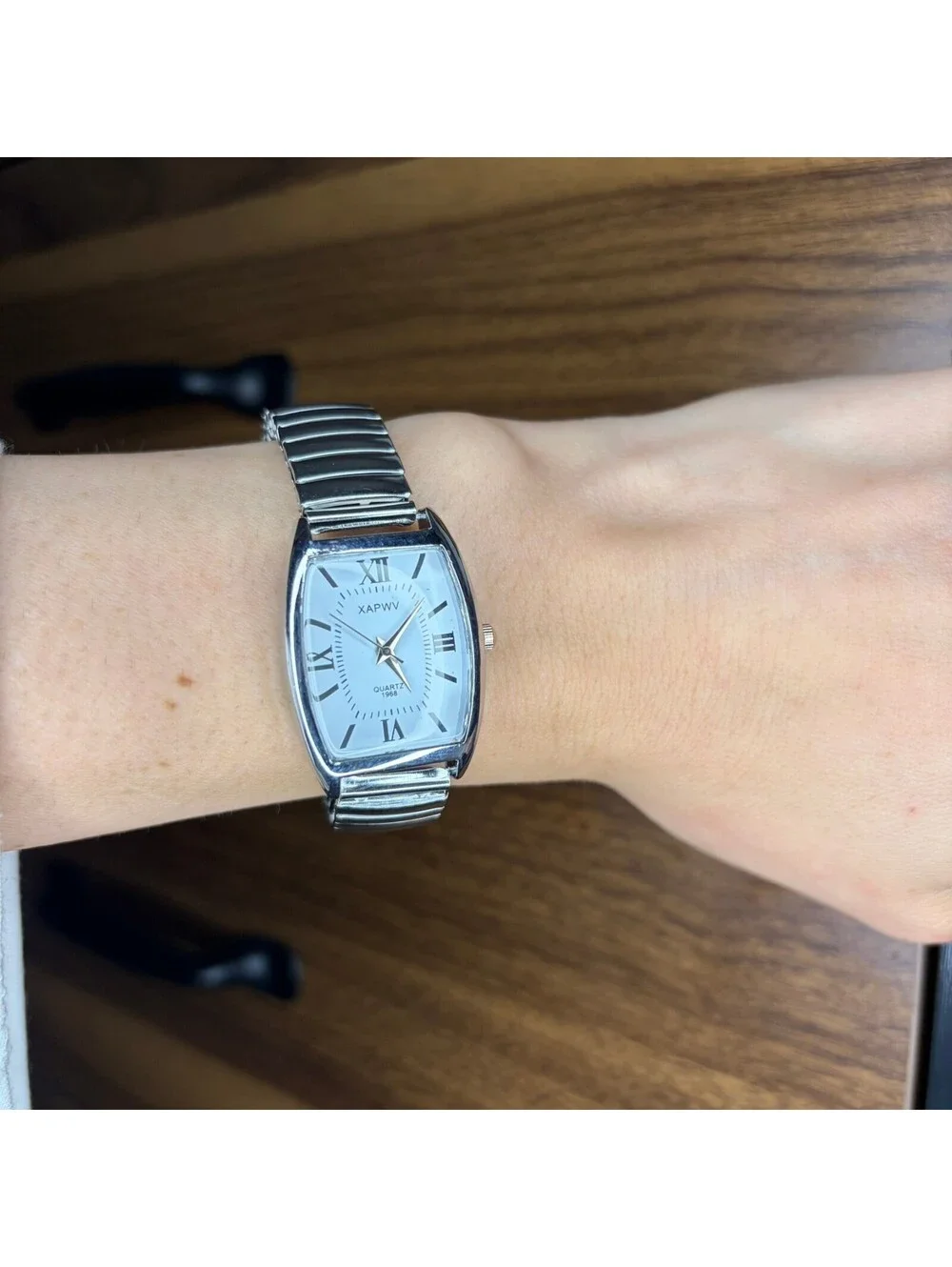 Silver Elastic Band Watch A-26